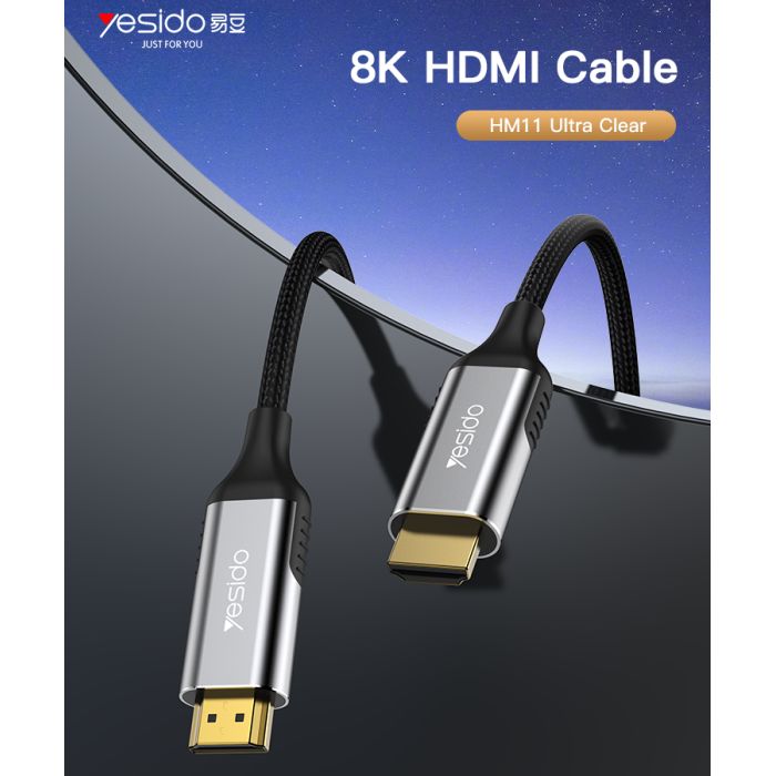 Yesido HM11 HDTV 8K Cable, 1.8M Black