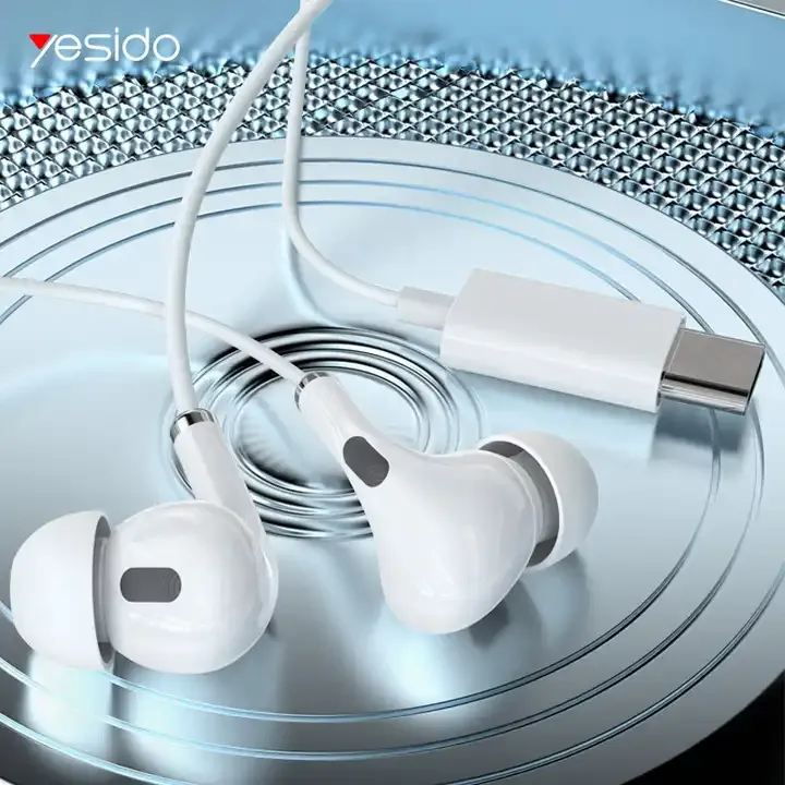 Yesido YH35 Hevy Bass Type-C Headphones, 1.2M White