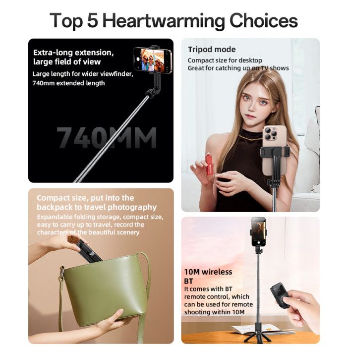 Yesido SF22 Selfie Stick 740MM