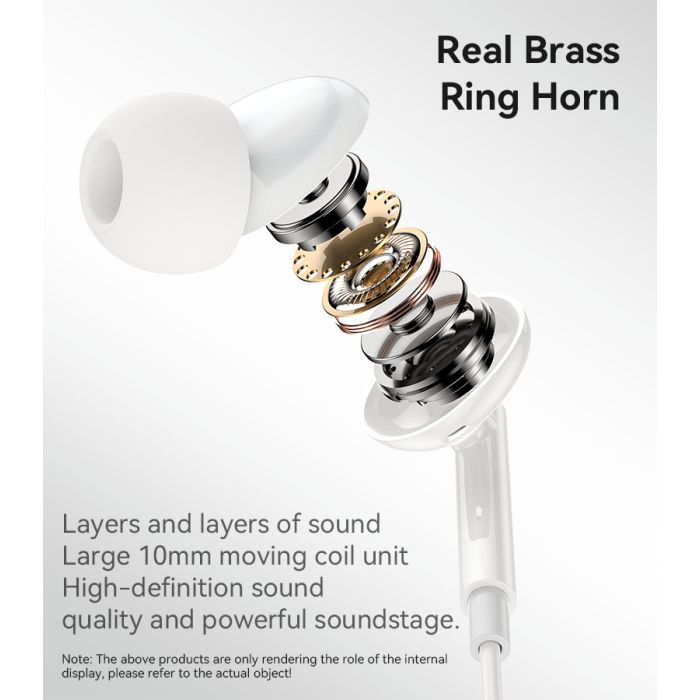 Yesido YH45 Hevy Bass Type-C Headphones, 1.2M White