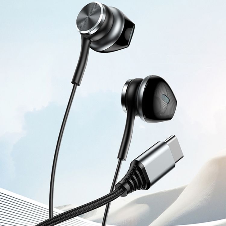 Yesido YH41 Hevy Bass Type-C Headphones, 1.2M Black