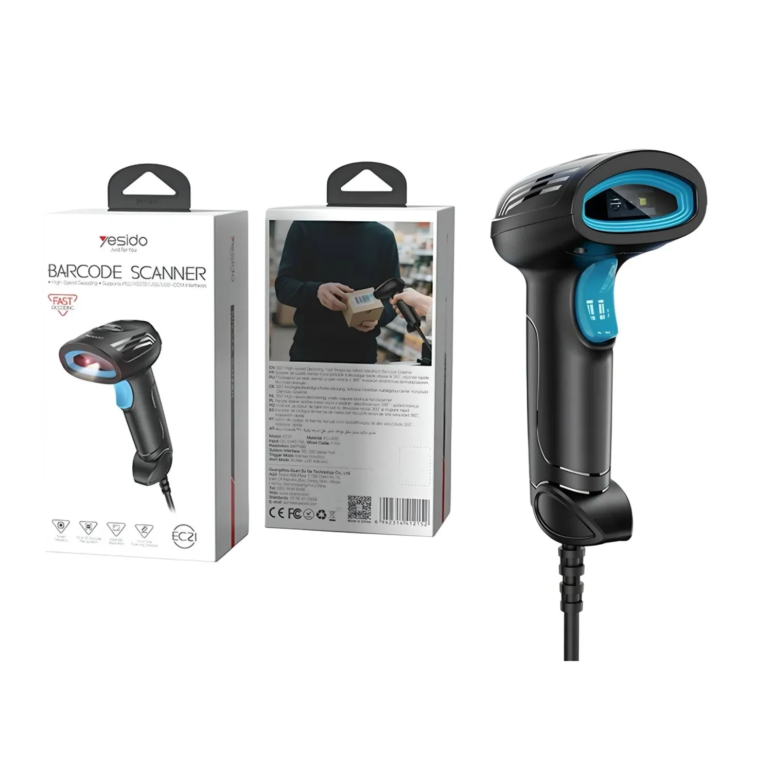 Yesido EC21 Barcode Scanner