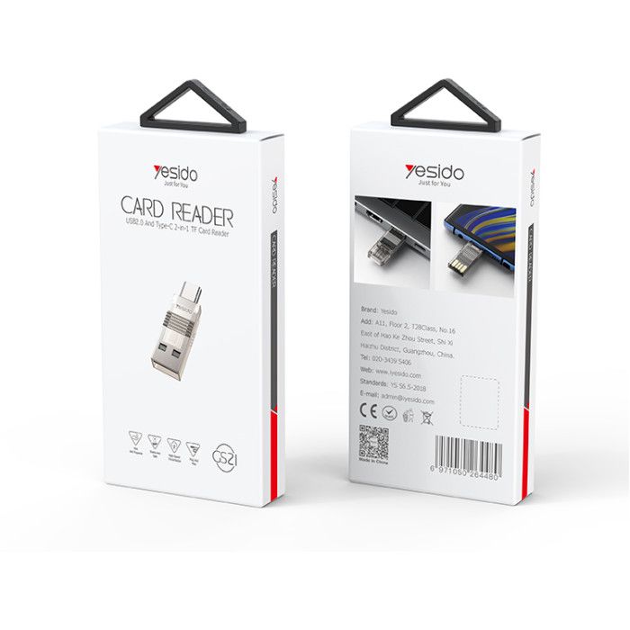 Yesido GS21 2in1 Card Reader USB 2.0