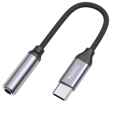 Yesido YAU19 Type-C to 3.5mm Audio Cable, 0.12M