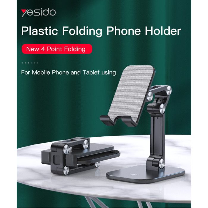 Yesido C104 Double Folding Phone Stand, Silver