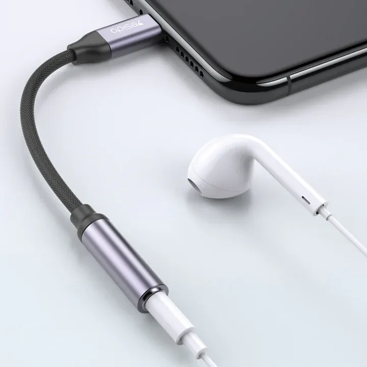 Yesido YAU19 Type-C to 3.5mm Audio Cable, 0.12M
