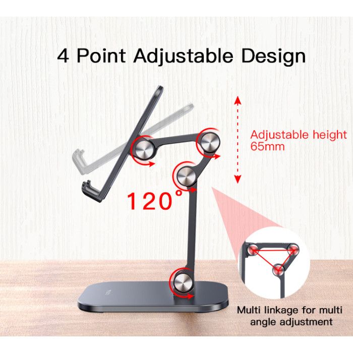 Yesido C104 Double Folding Phone Stand, Silver