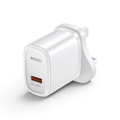 Yesido YC85 Quick Charger 18W, White