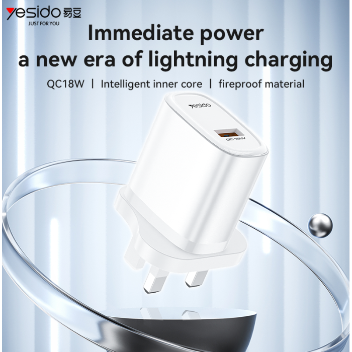 Yesido YC85 Quick Charger 18W, White