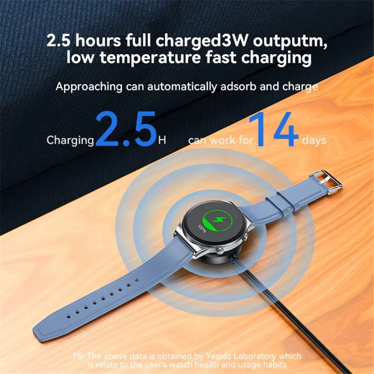 Yesido CA161 USB-A Samsung Watch Charging Cable, 1M Black