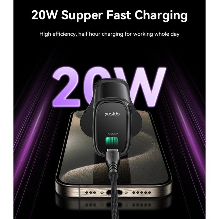 Yesido YC76 Quick Charger, White