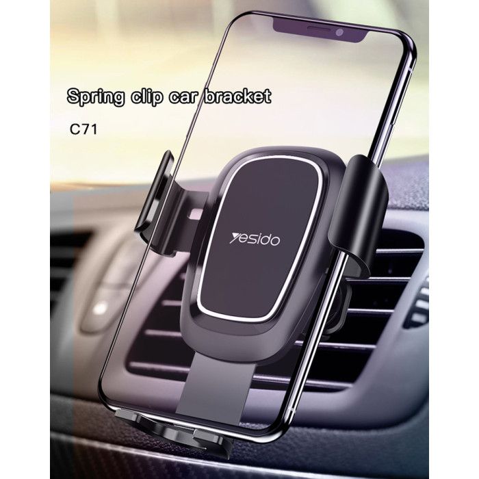 Yesido C71 Cravity Car Holder, Black
