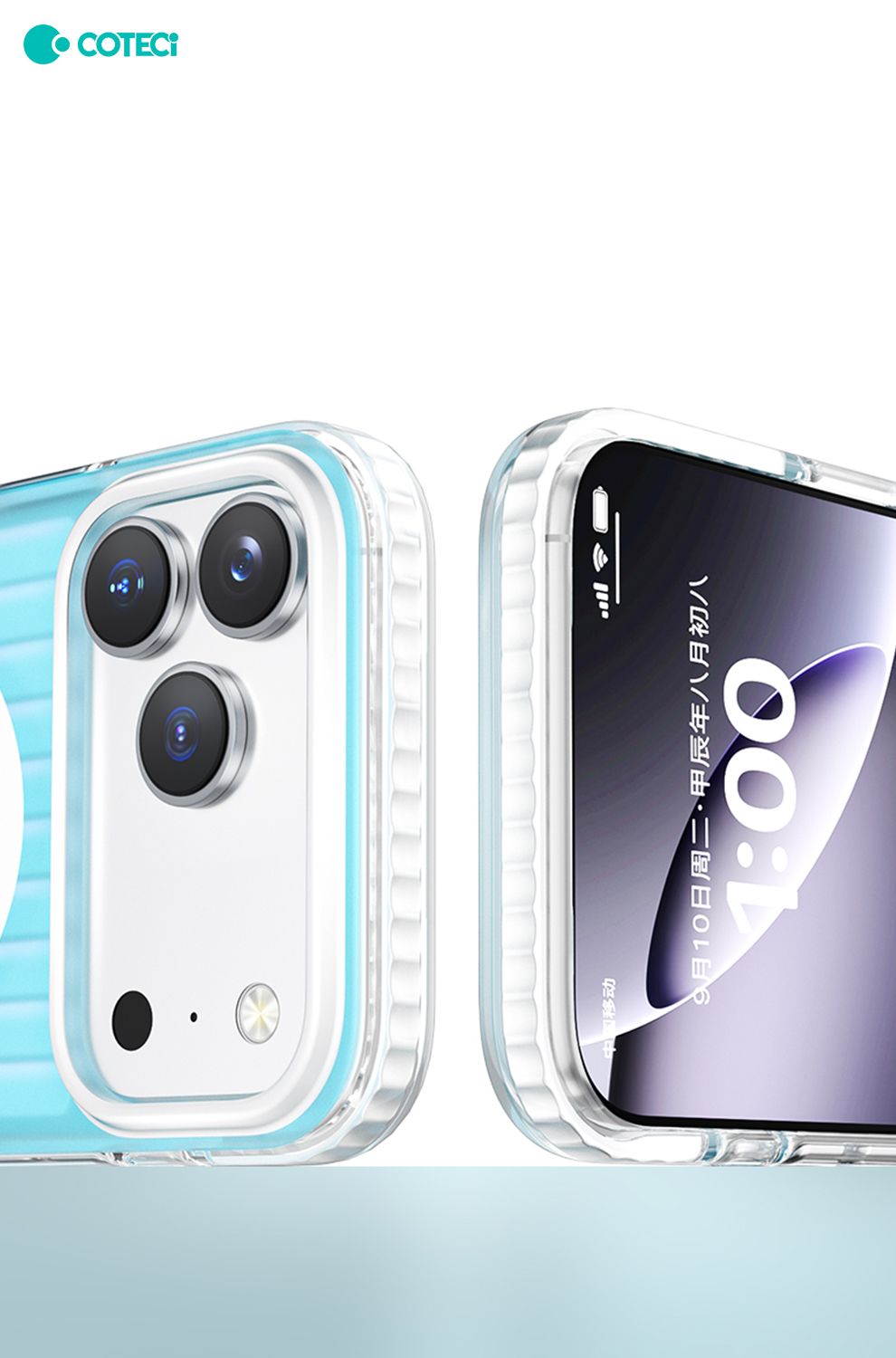 Coteci iPhone Air Glossy Case, Blue