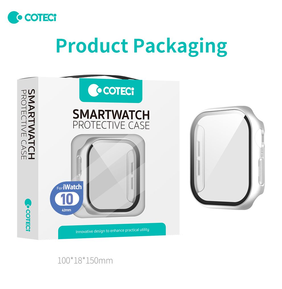 Coteci iWatch Ultra 1/2 49mm Protective Case, Black