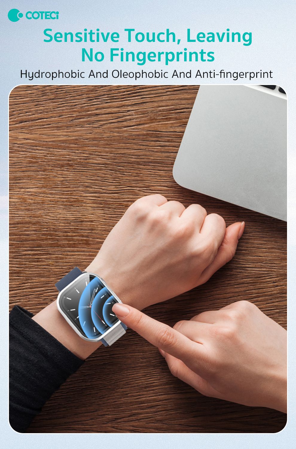 Coteci iWatch Ultra 1/2 49mm Protective Case, Clear