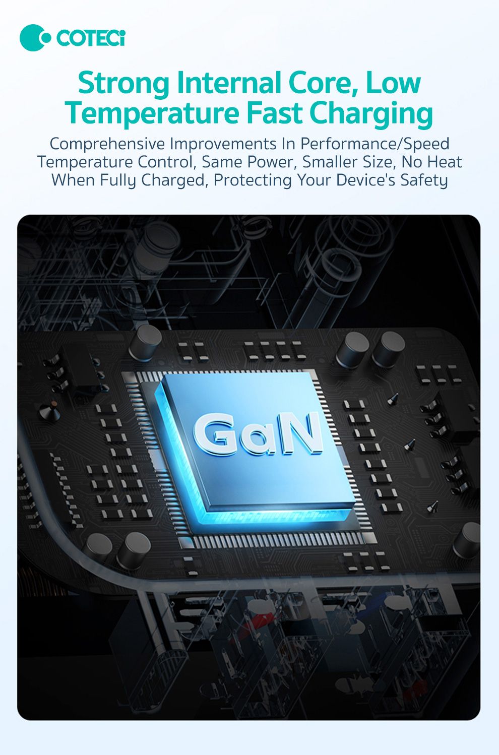 Coteci OT3 GaN Universal Travel Charger 45W