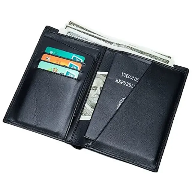 Coteci Luxury Series Passport Holder, Black