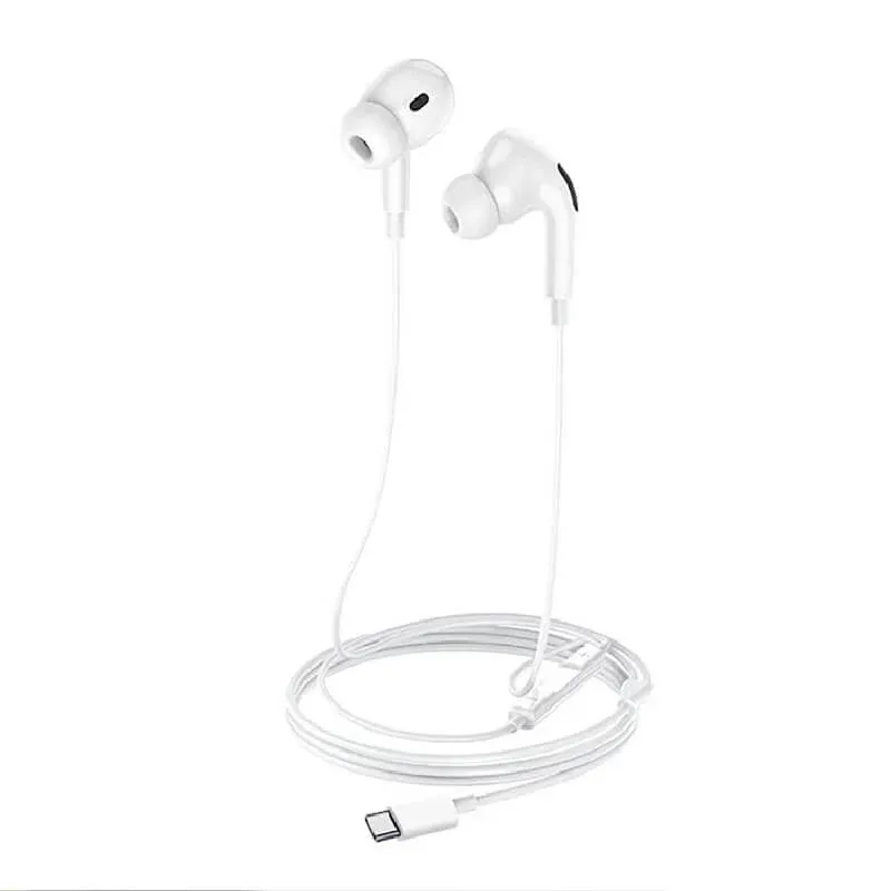 Coteci CS8803 In-ear Type-C Universal Headphones, White
