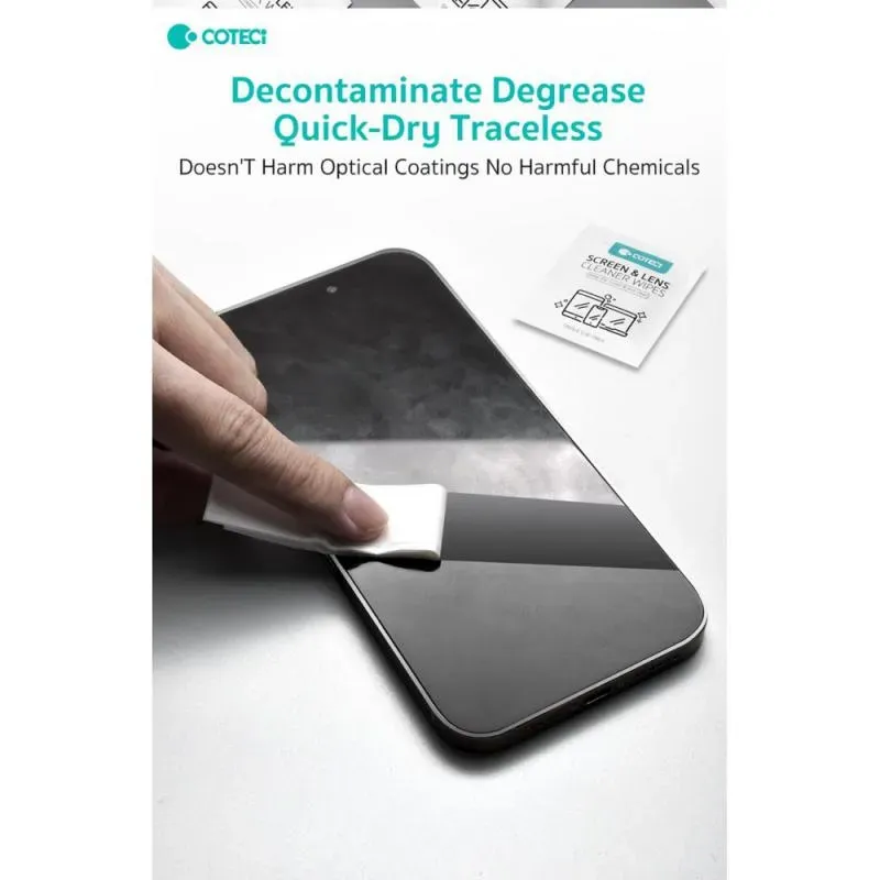 Coteci Screen &amp; Lens Cleaner Wipes, 50PCS