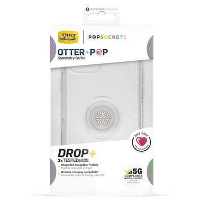 OtterBox Otter + Pop iPhone 12 Pro Max  Symmetry Clear Series, Clear OtterBox Otter + Pop iPhone 12 Pro Max  Symmetry Clear Series, Clear