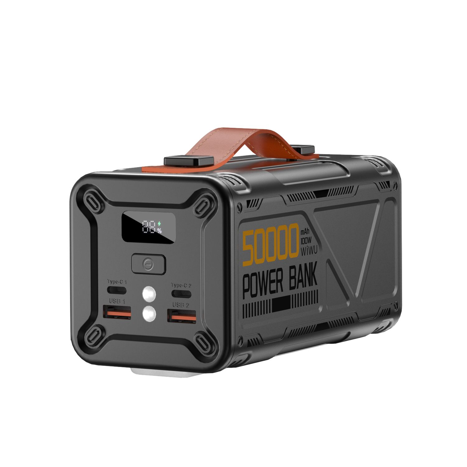 WiWU P029 Armor Power Bank 100W 50000mAh, Black