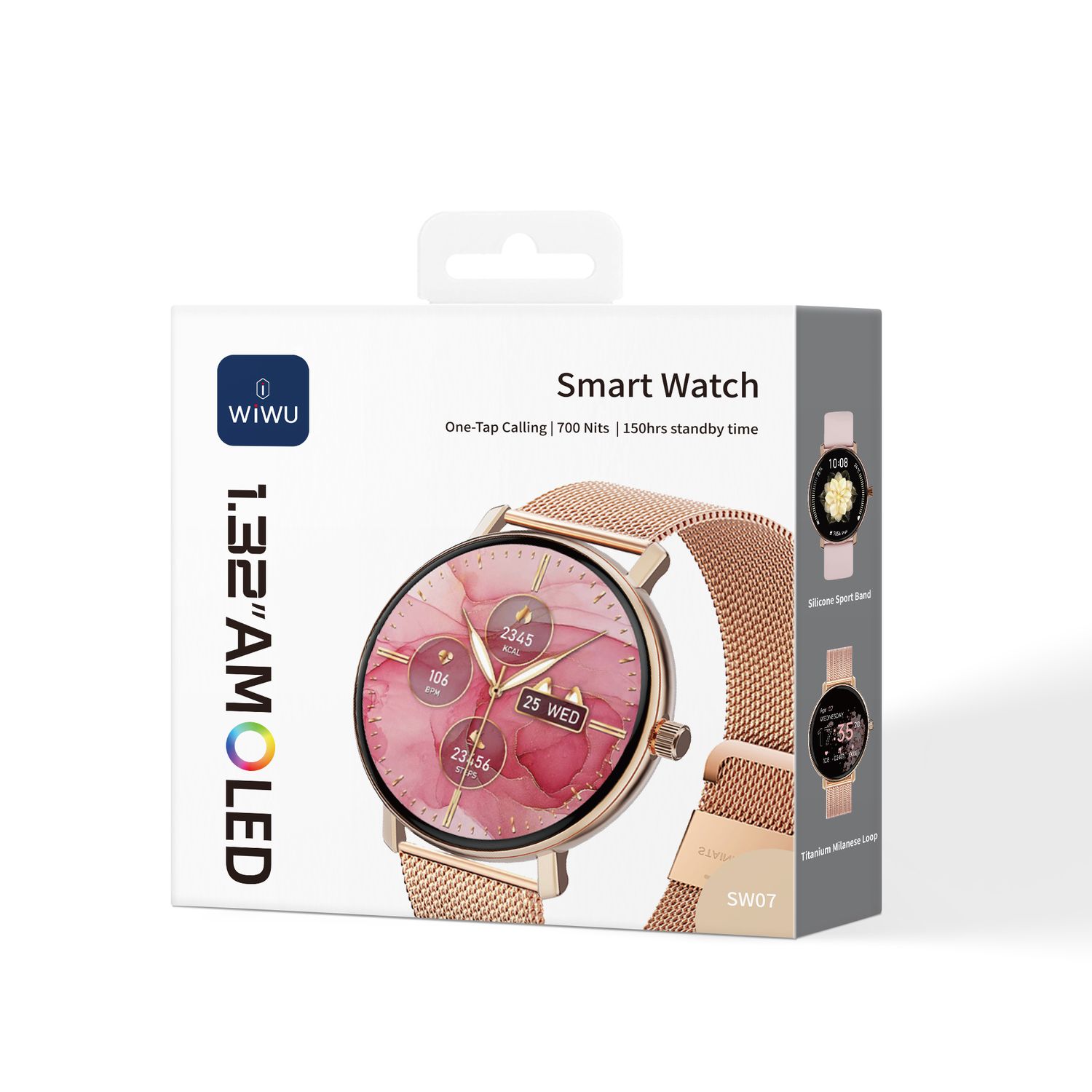 WiWU SW07 Smart Watch, Gold