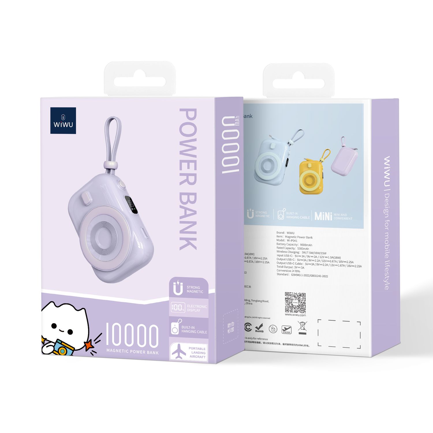 WiWU P038 Leic Power Bank 9600mAh, Purple