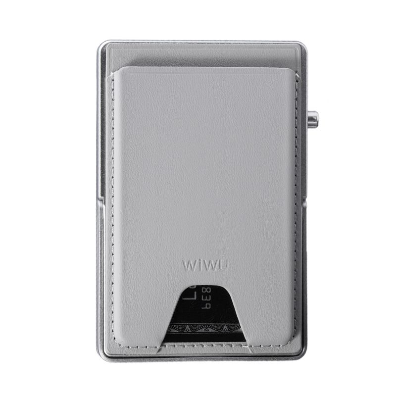 WiWU MW6 Regal Mag Metal Stand Card Holder, Ash Gray