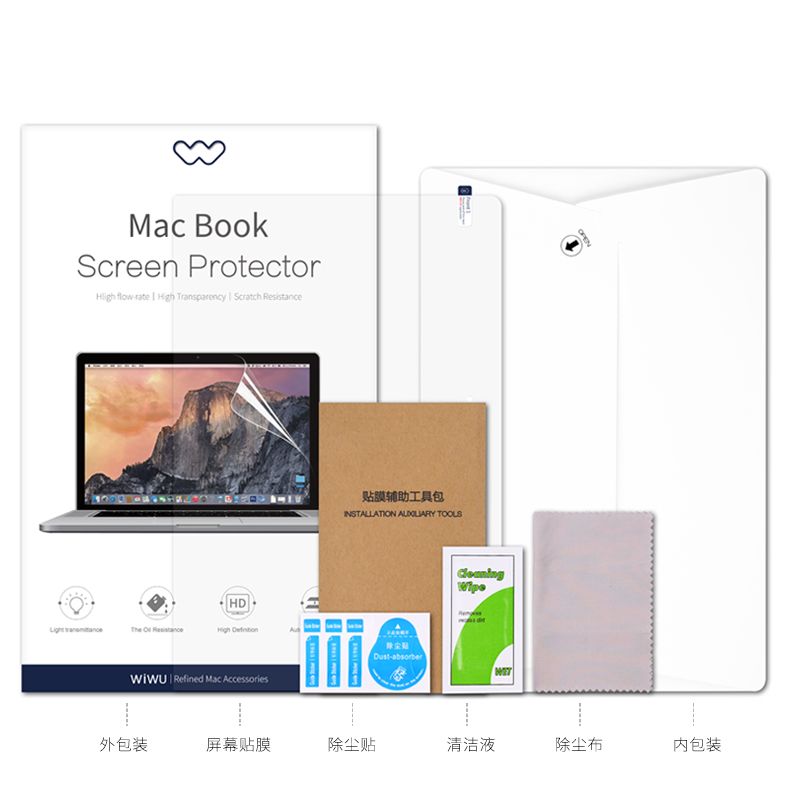 WiWU MacBook 14.2 Screen Protector, Clear