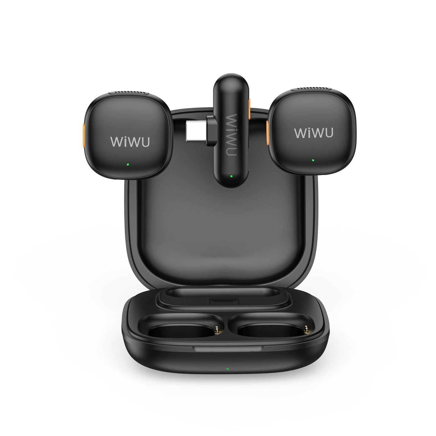 WiWU WM6 USB-C Duo Wireless Mircrophone, Black