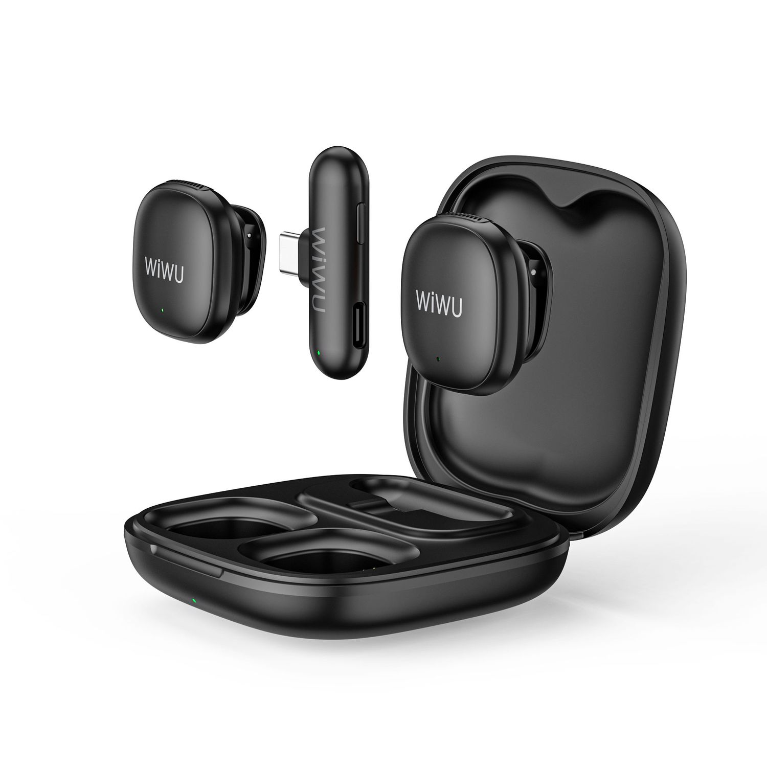 WiWU WM6 USB-C Duo Wireless Mircrophone, Black