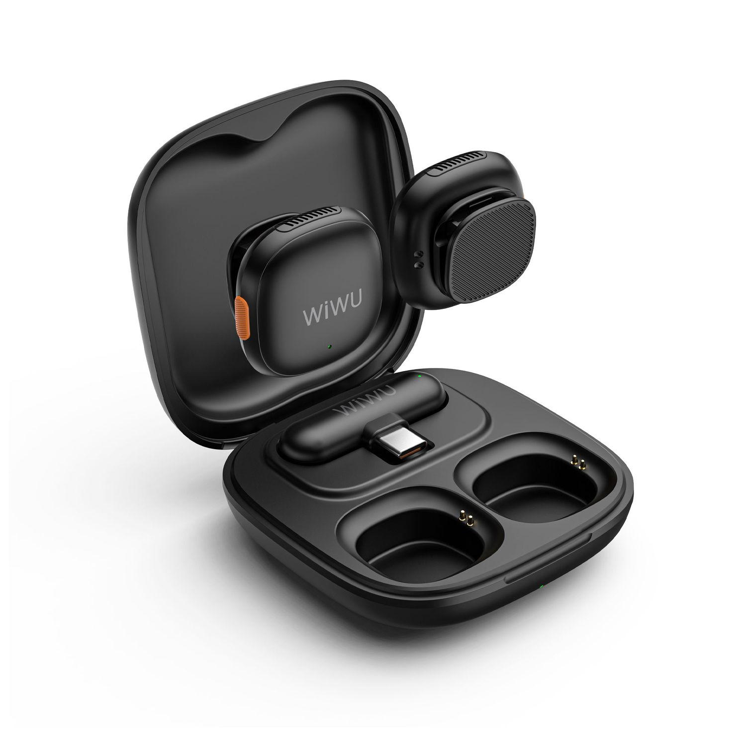 WiWU WM6 USB-C Duo Wireless Mircrophone, Black