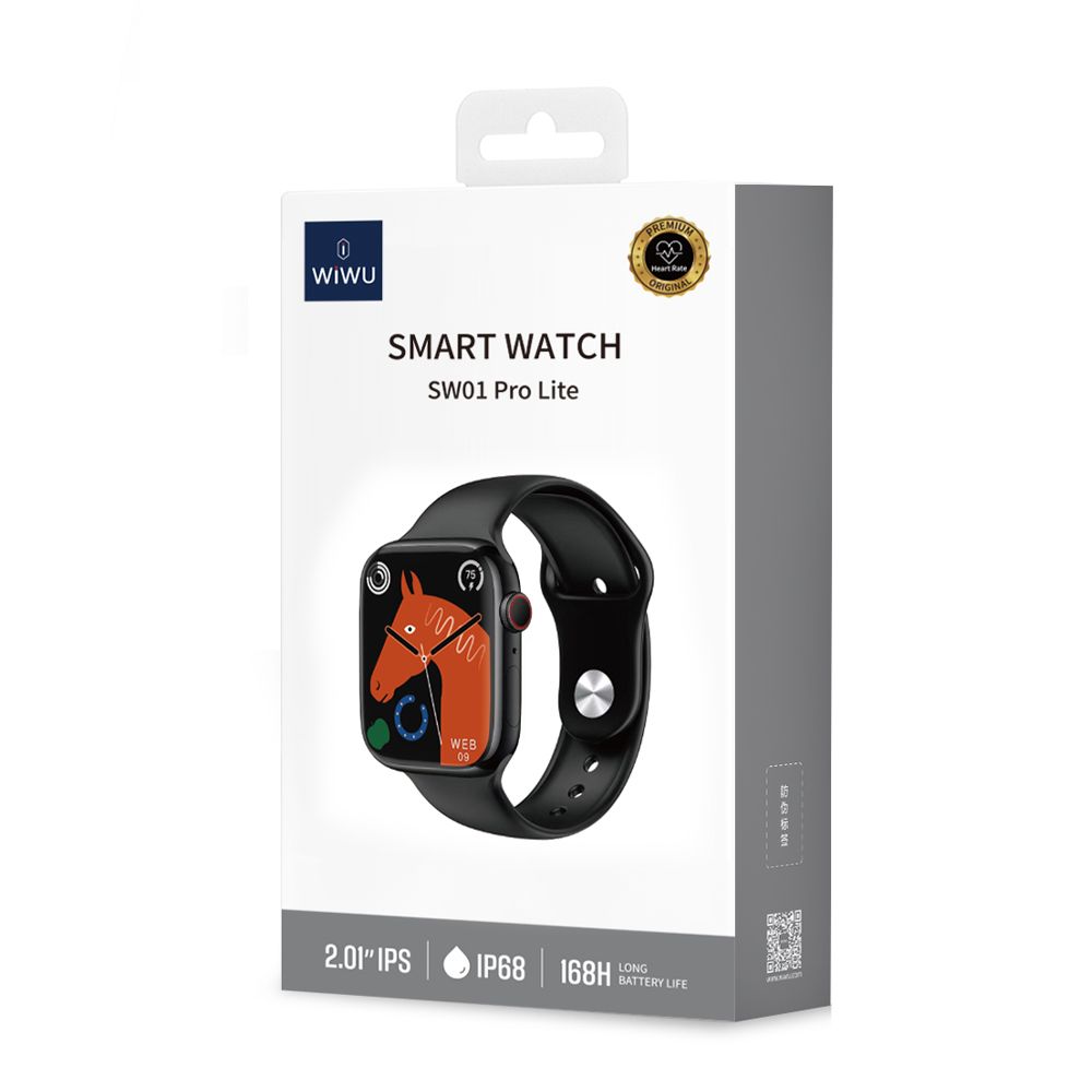 WiWU SW01 Pro Lite Smart Watch, Silver