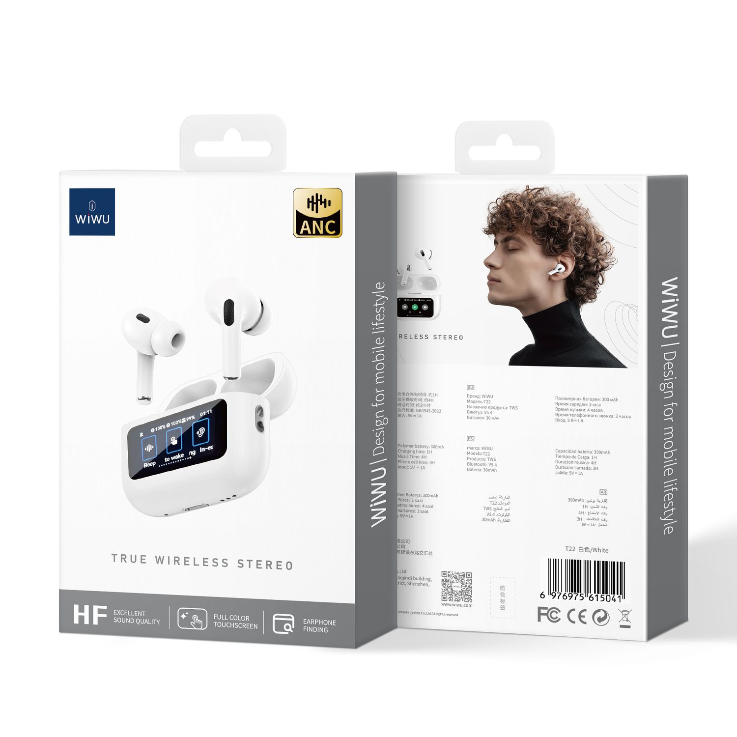 WiWU T22 True Wireless Stereo, White