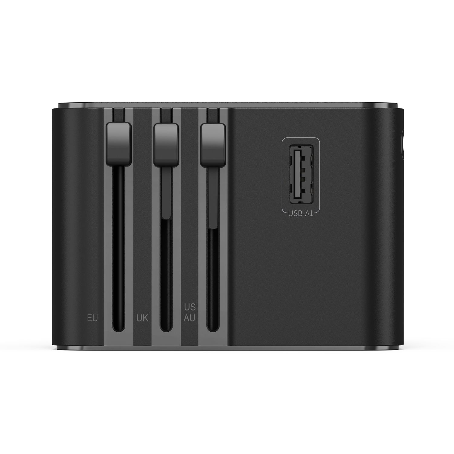 WiWU Wi-UA006 45W GaN Universal Plug Adapter, Black