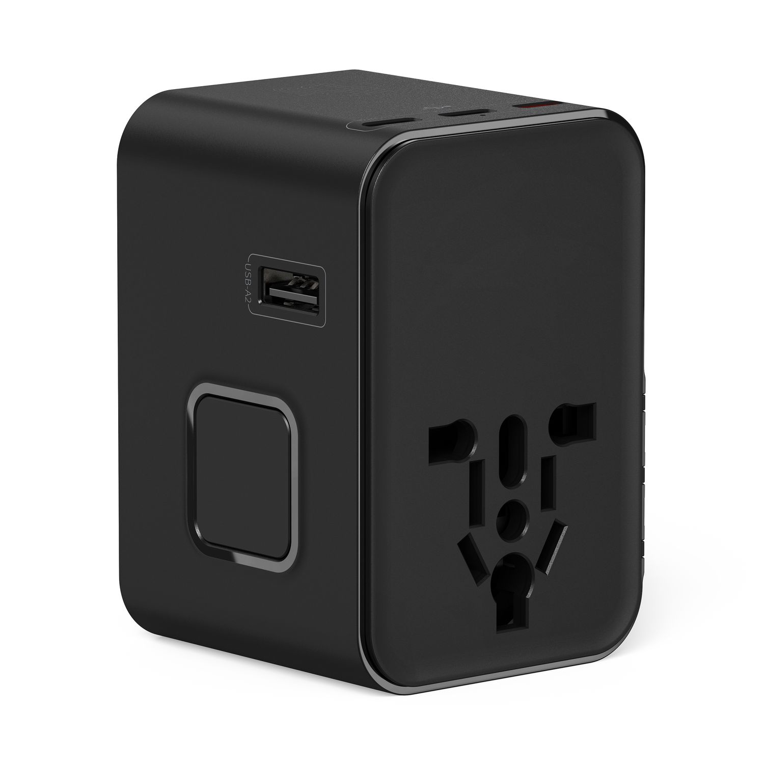 WiWU Wi-UA006 45W GaN Universal Plug Adapter, Black