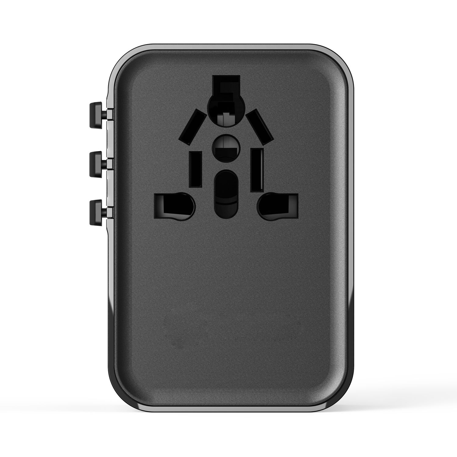 WiWU Wi-UA006 45W GaN Universal Plug Adapter, Black