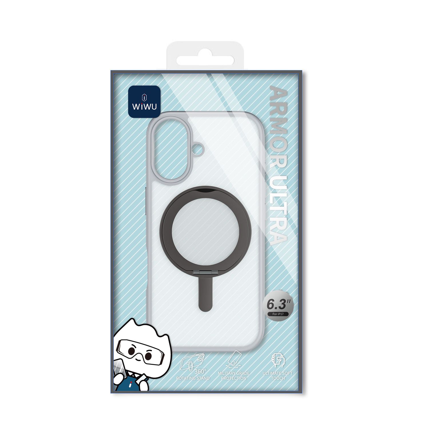 WiWiWU iPhone 17 Armor Ultra, Gray