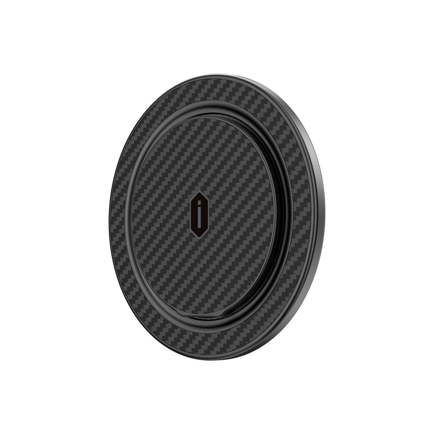 WiWU MW8 Aramid Fiber 360 Rotation Magnetic Ring Holder, Black
