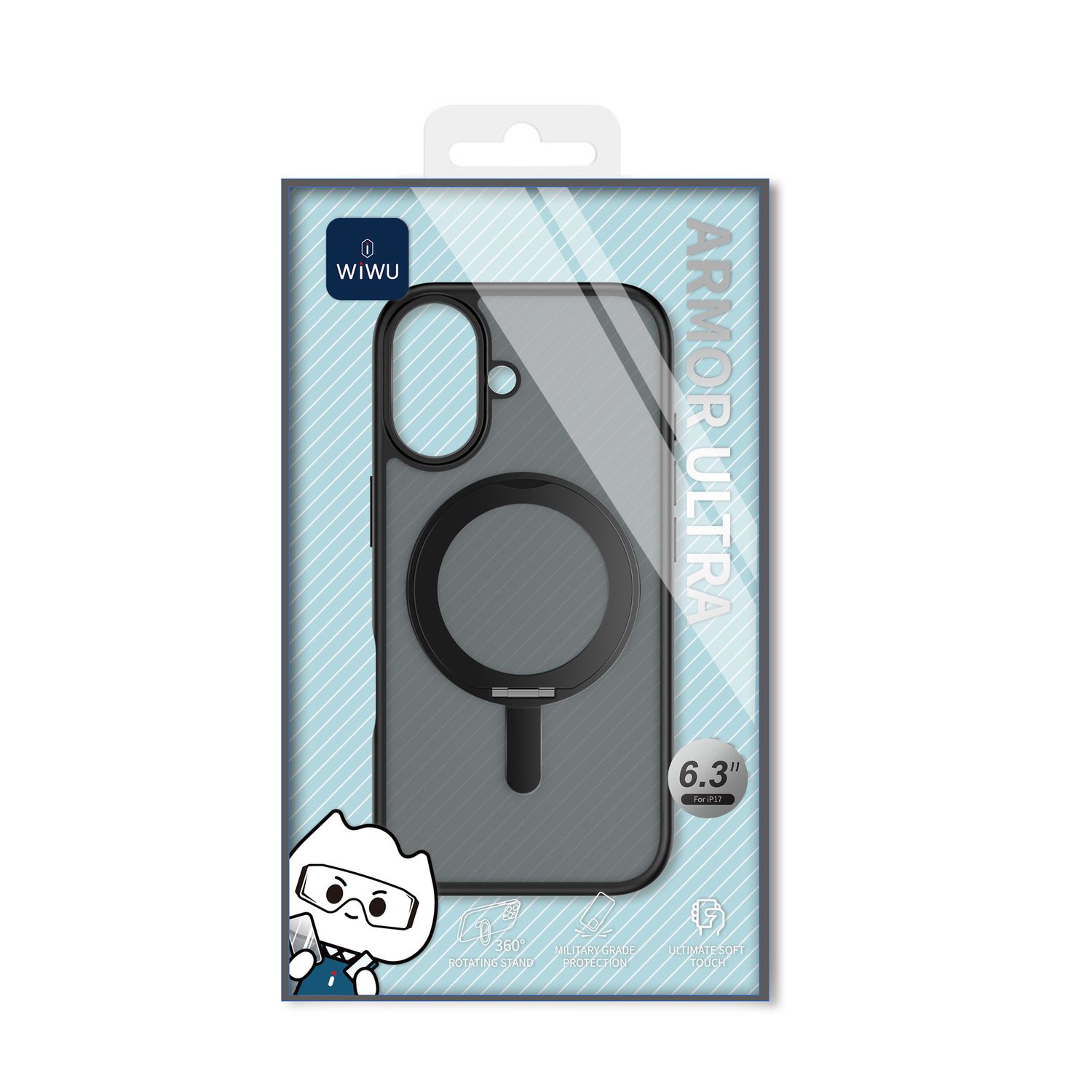 WiWU iPhone 17 Armor Ultra Case, Black