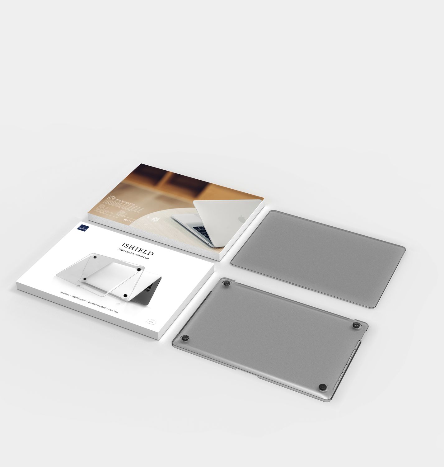 WiWU MacBook Air 13.6 iShield Ultra Thin Hard Shell Case, Transparent