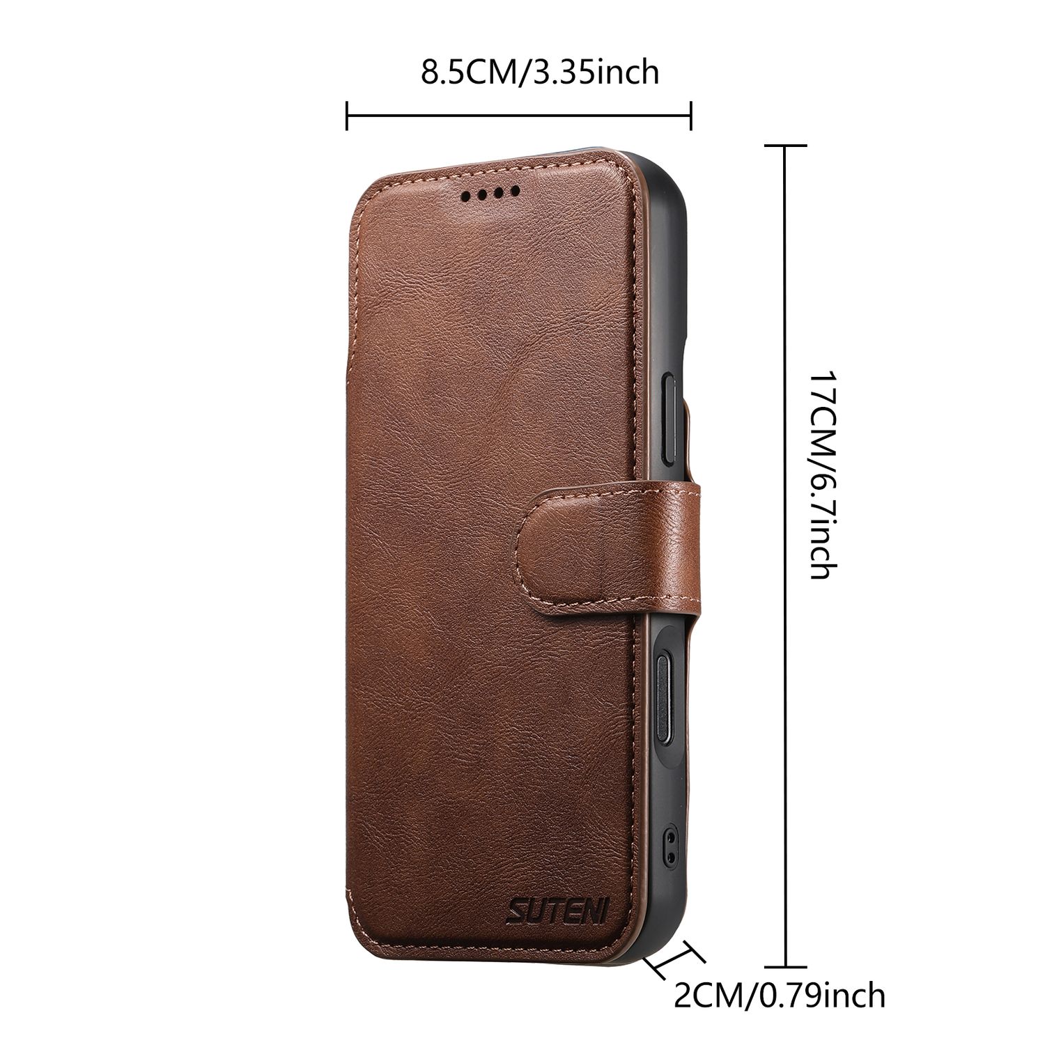 KDS iPhone 16 Pro Q5 Flip Case, Brown