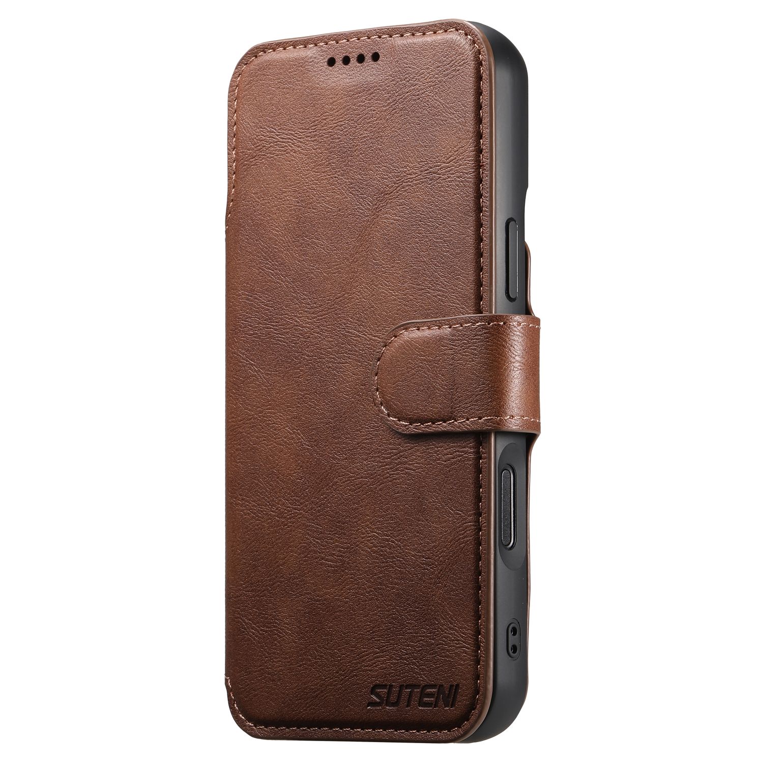 KDS iPhone 16 Pro Max Q5 Flip Case, Brown