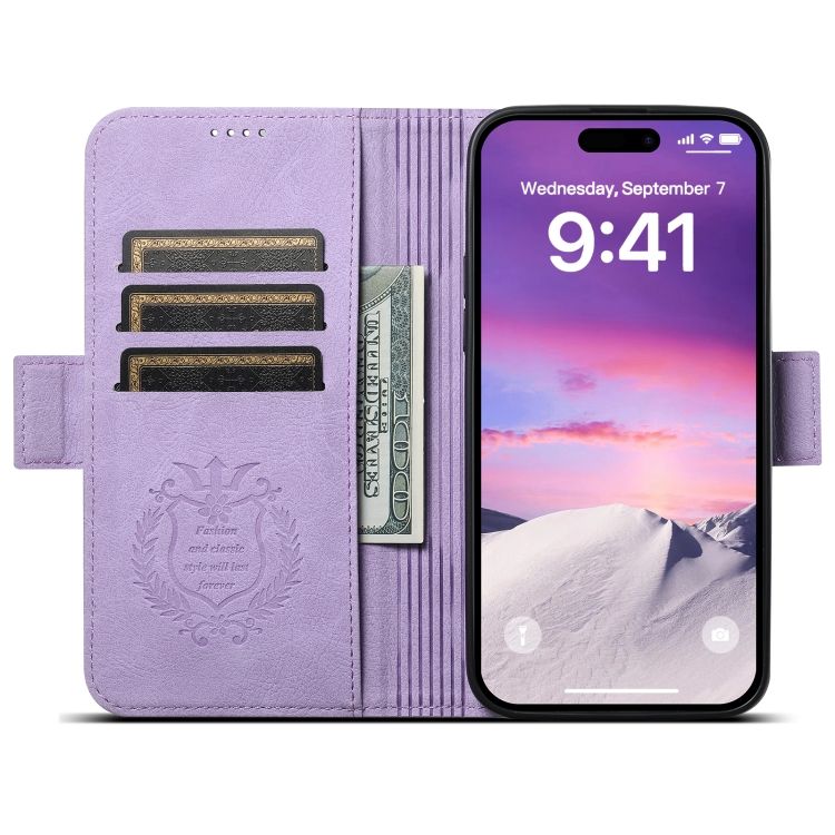 KDS iPhone 15 Pro Max J7 Flip Case with MagSafe, Purple