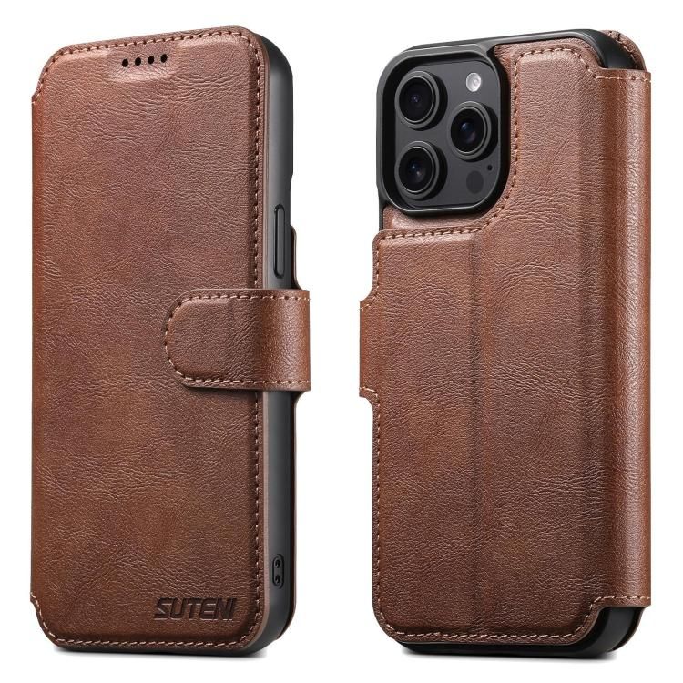 KDS iPhone 13 Pro Max Q5 Flip Case, Brown