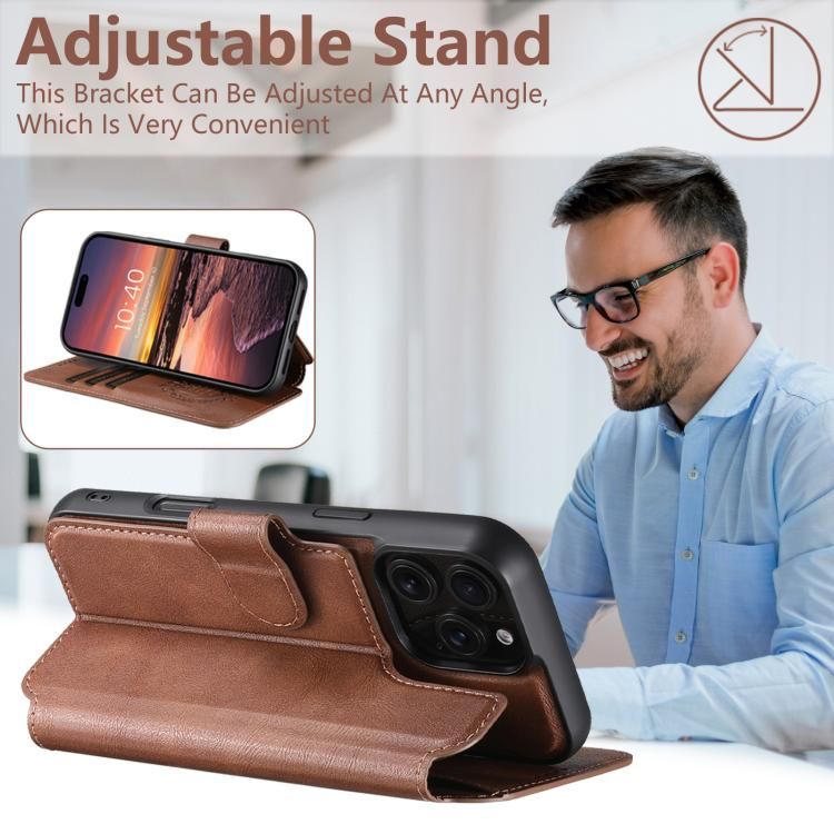 KDS iPhone 13 Pro Max Q5 Flip Case, Brown