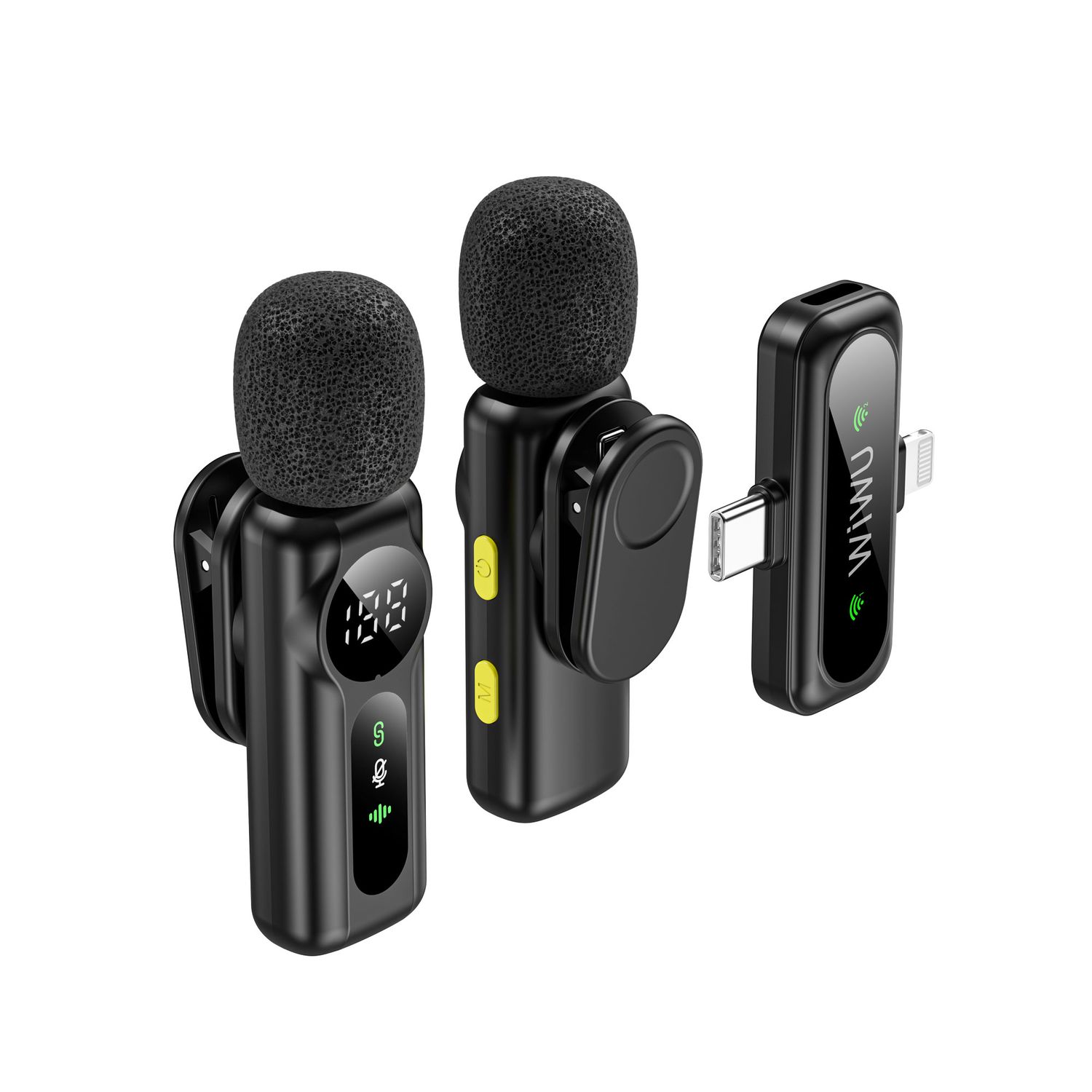 WiWU WM007 Duo Wireless Microphone, Black