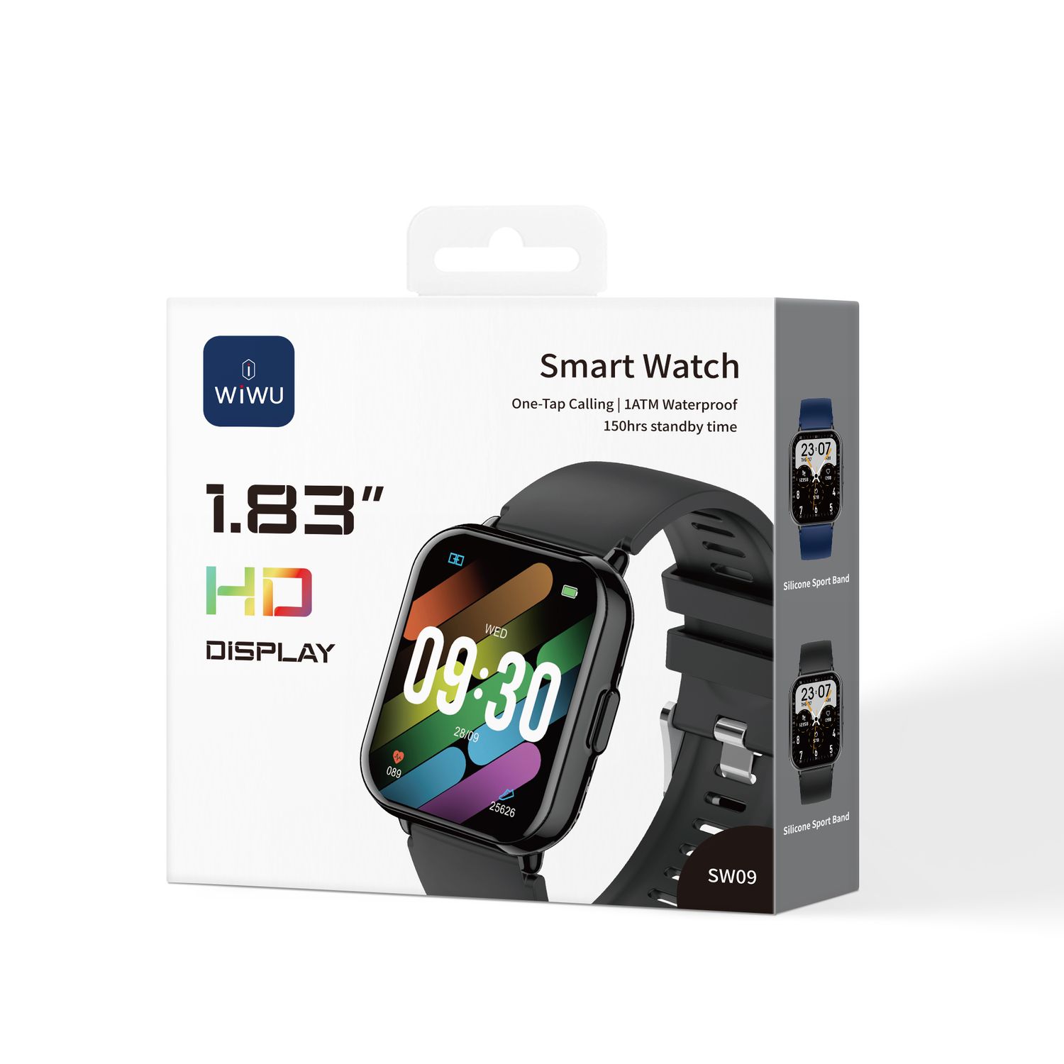 WiWU SW09 Smart Watch, Black