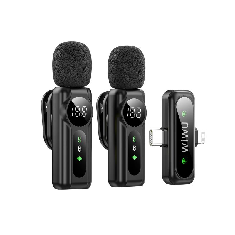 WiWU WM007 Duo Wireless Microphone, Black