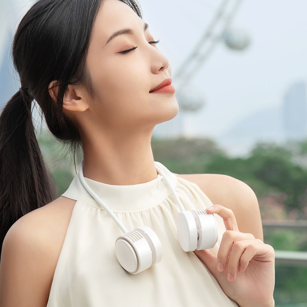 WiWU FS014 Twins Neck Fan, White